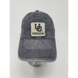Oregon Ducks Denim Black University College Team Hat Golf Summer Cap